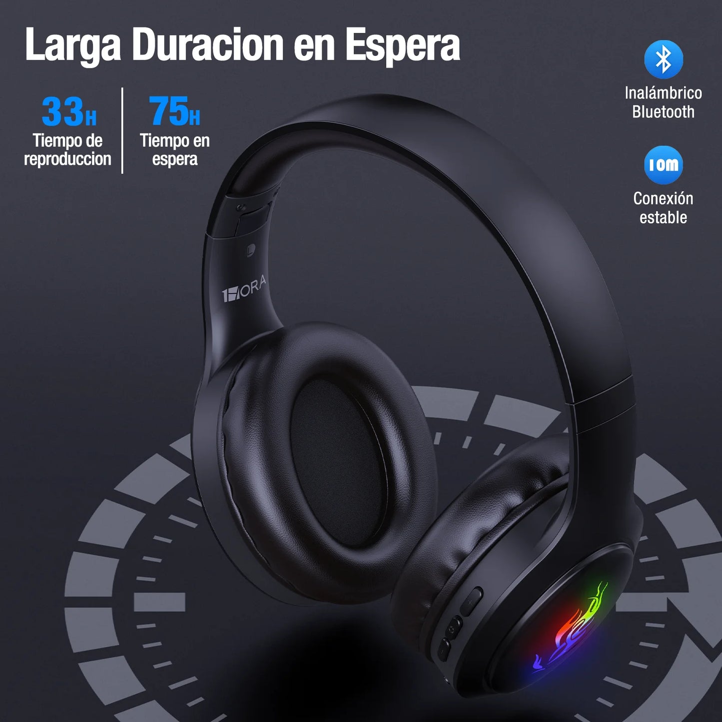 Audífonos de diadema bluetooth AUT202