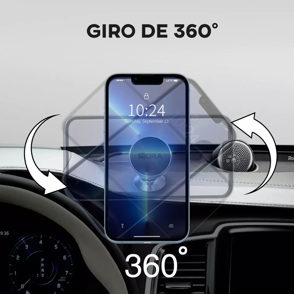 Soporte magnético de aluminio para celular - PJ093