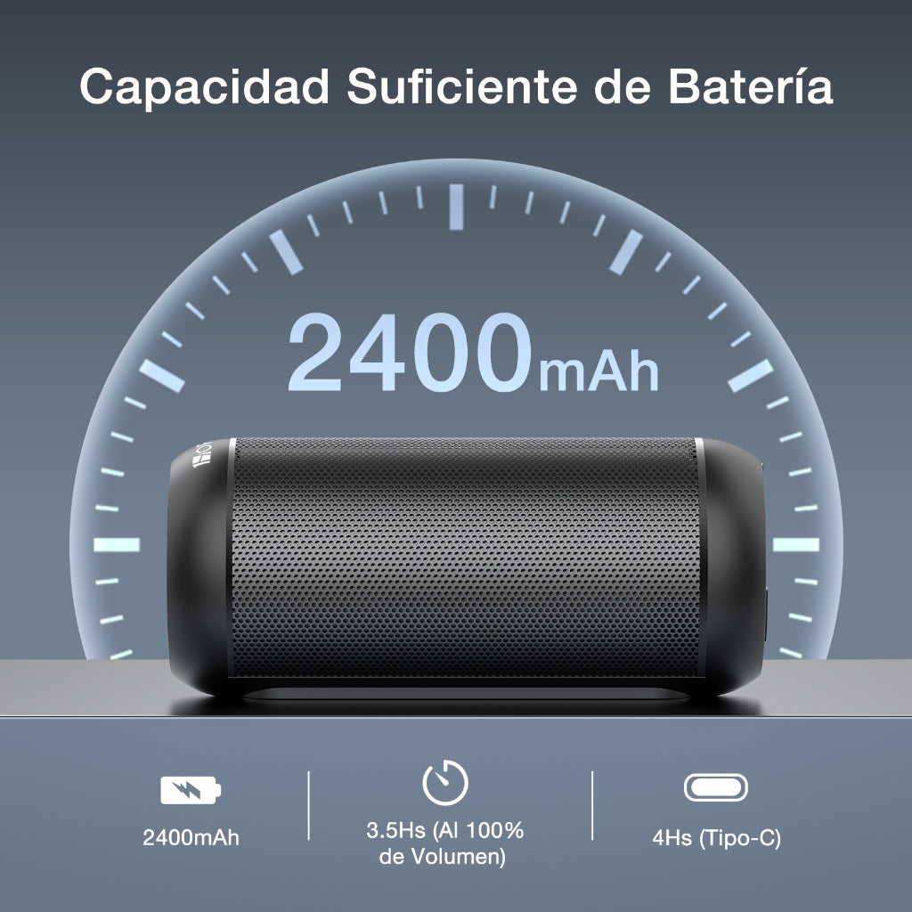 1HORA Bocinas Grandes Bluetooth 5.1 RGB boc242
