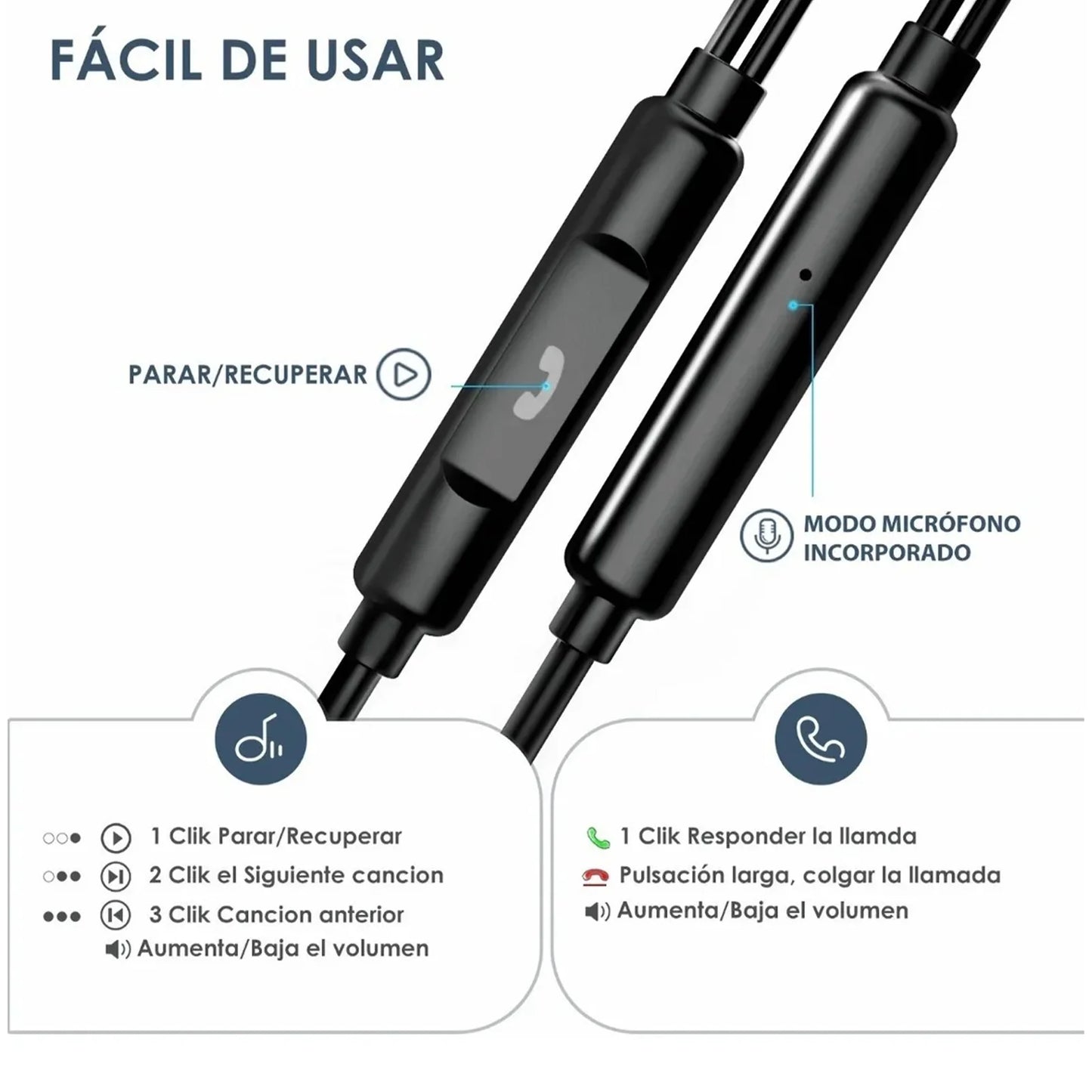 Audífonos alámbricos 3.5mm-AUT122