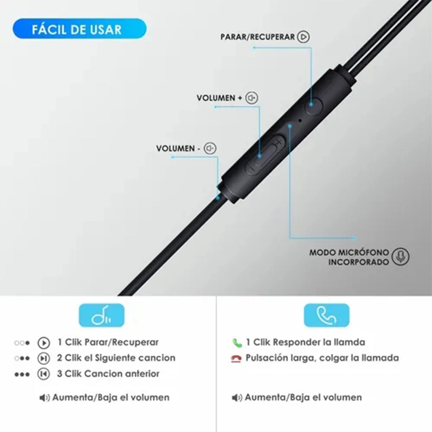 Audífonos alámbricos 3.5mm-AUT123