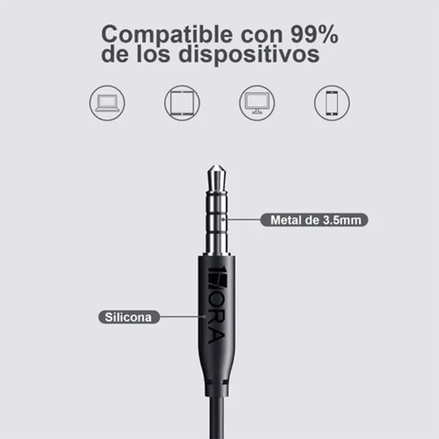 Audífonos alámbricos 3.5mm-AUT117