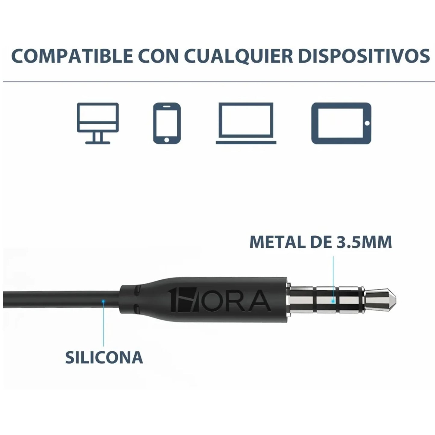 Audífonos alámbricos 3.5mm-AUT122