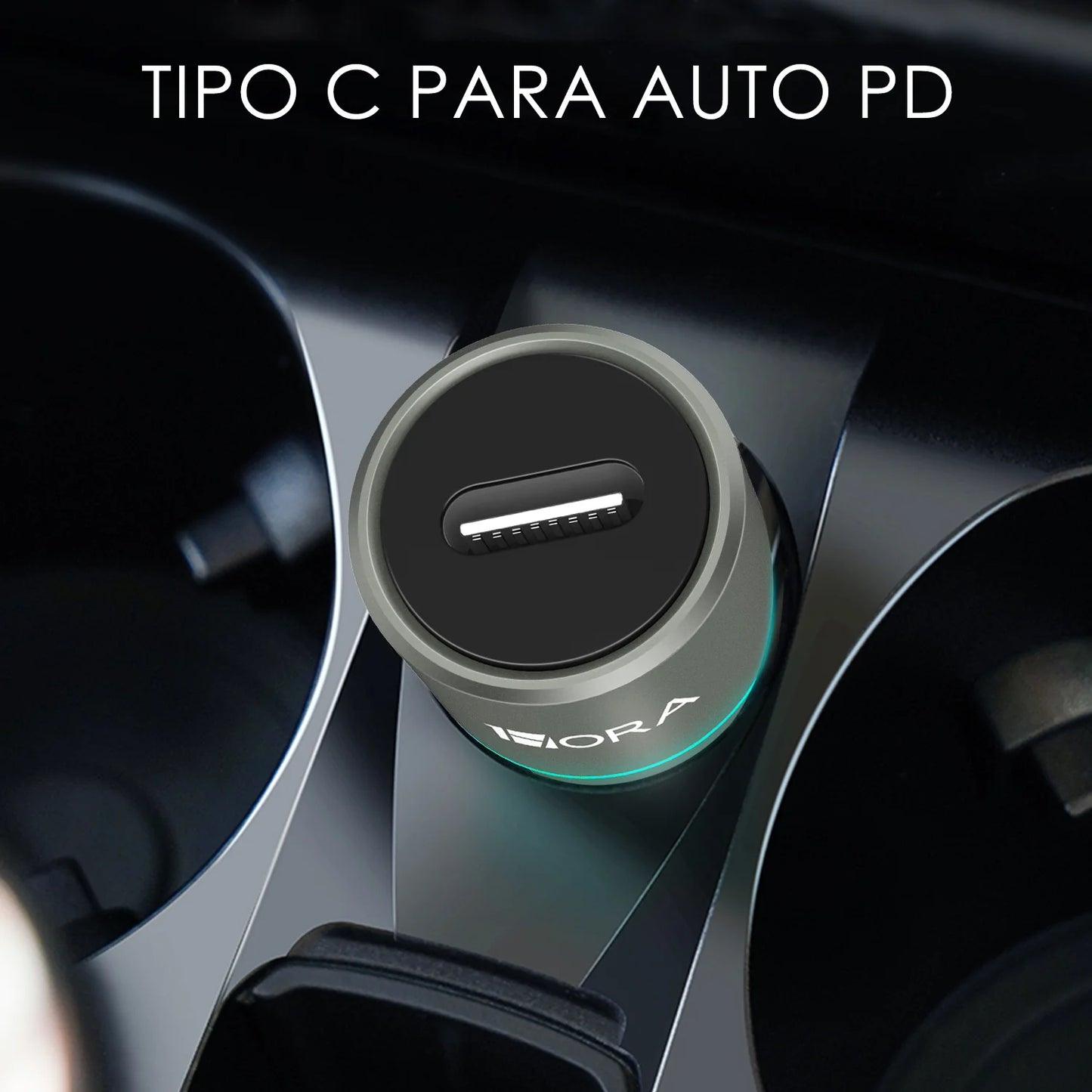 Combo cargador para auto 3A tipo C - GAR156
