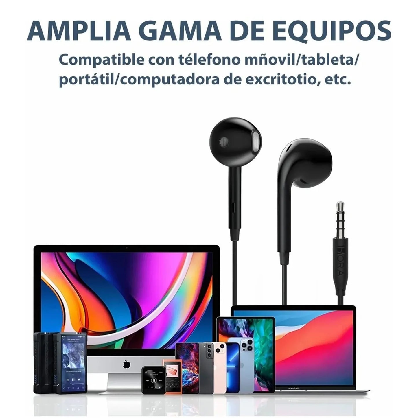 Audífonos alámbricos 3.5mm-AUT122