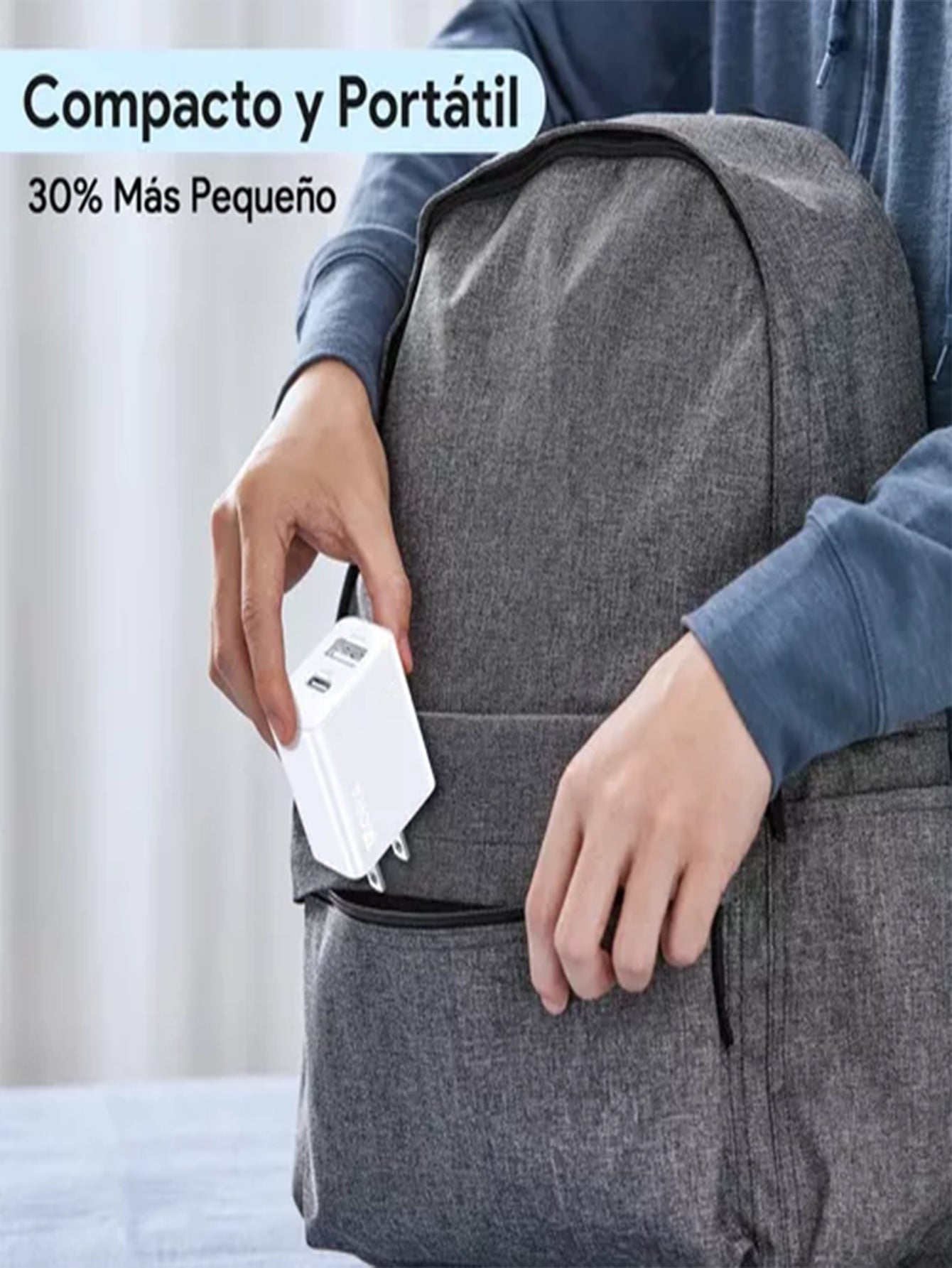 1 HORA CARGADOR DE DOBLE PUERTO (TIPO C A IPHONE ) 20W GAR163