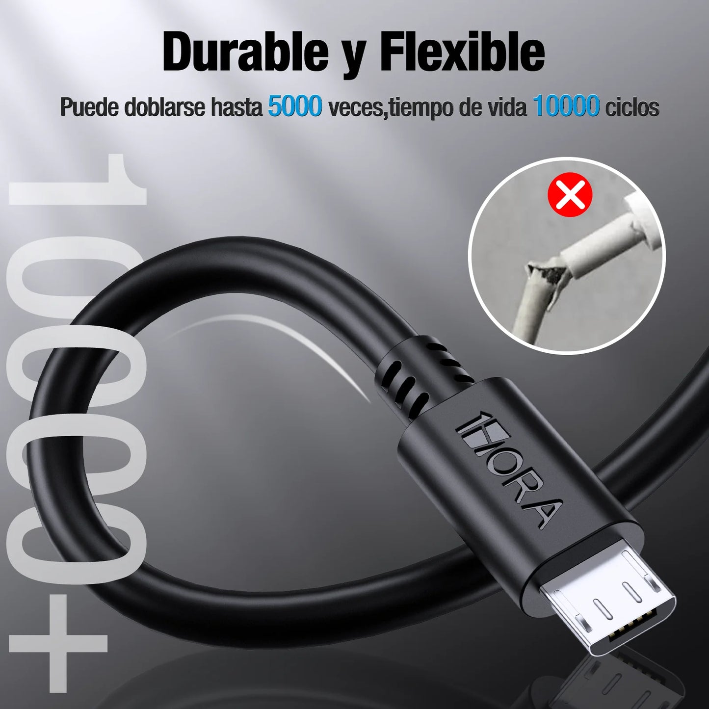 Cable V8 2.1A (1 METRO) - CAB186