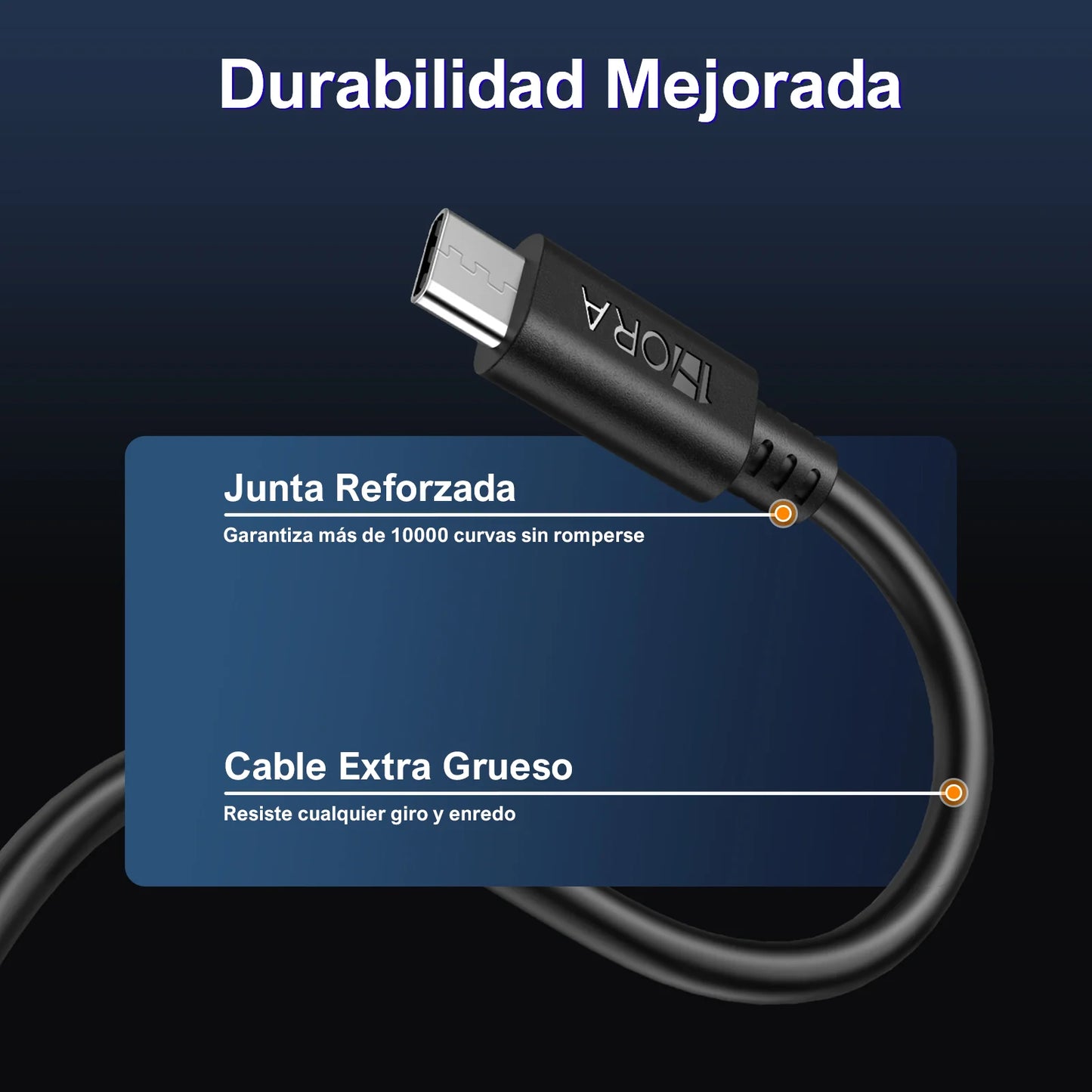 Cable TIPO C 2.0A (1.5 METROS) - CAB150