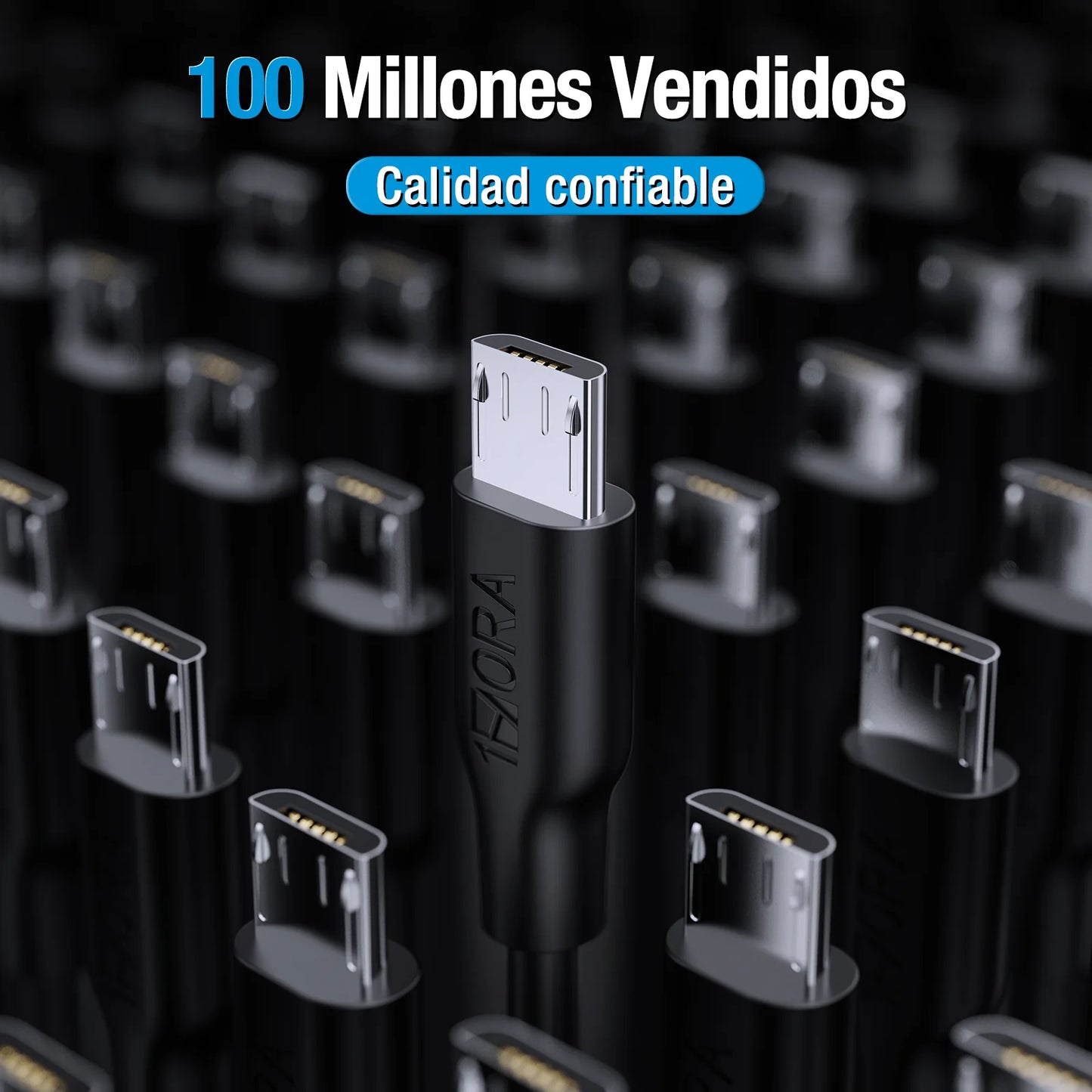 Cable V8 2.1A (2 METROS) - CAB245