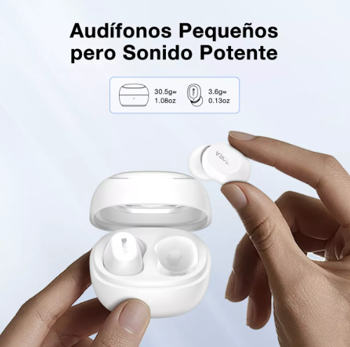 1HORAAudifonos Inalambricos In Ear Manos Libres Bluetooth 5.3 Color Negro AUT208