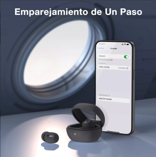 1HORAAudifonos Inalambricos In Ear Manos Libres Bluetooth 5.3 Color Negro AUT208