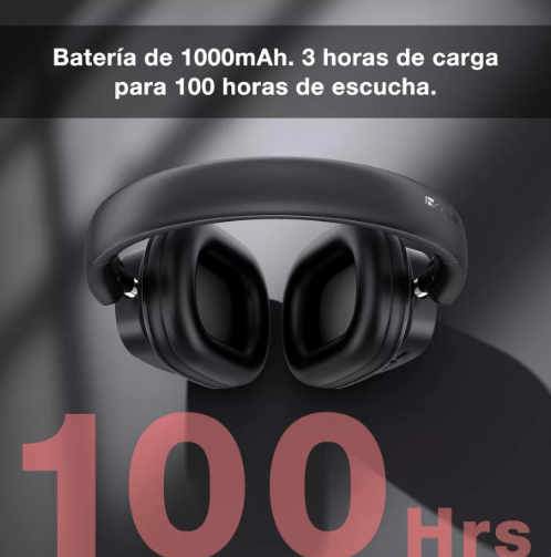 1HORA Audífonos Inalámbricos On-ear Bluetooth 5.3 1hora AUT250