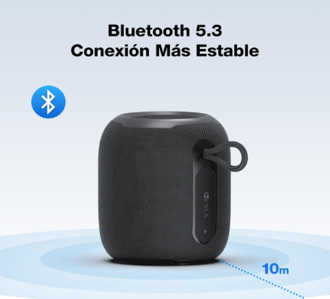 1 Hora Bocina Bluetooth BOC243 5.3, 5W Mini Bocina Portatil con Función Radio