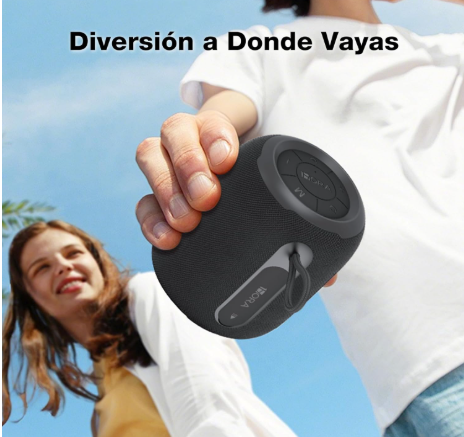 1 Hora Bocina Bluetooth BOC243 5.3, 5W Mini Bocina Portatil con Función Radio