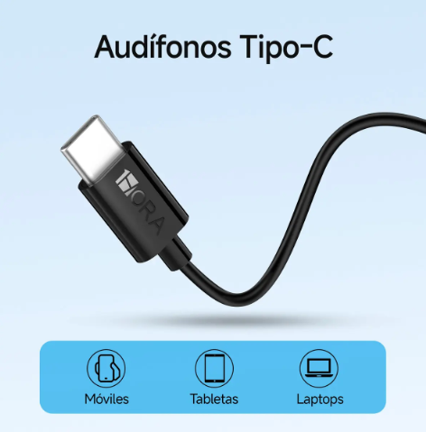 1HORA Audifonos Manos Libres Tipo C Auriculares Con Microfonos In-ear AUT125