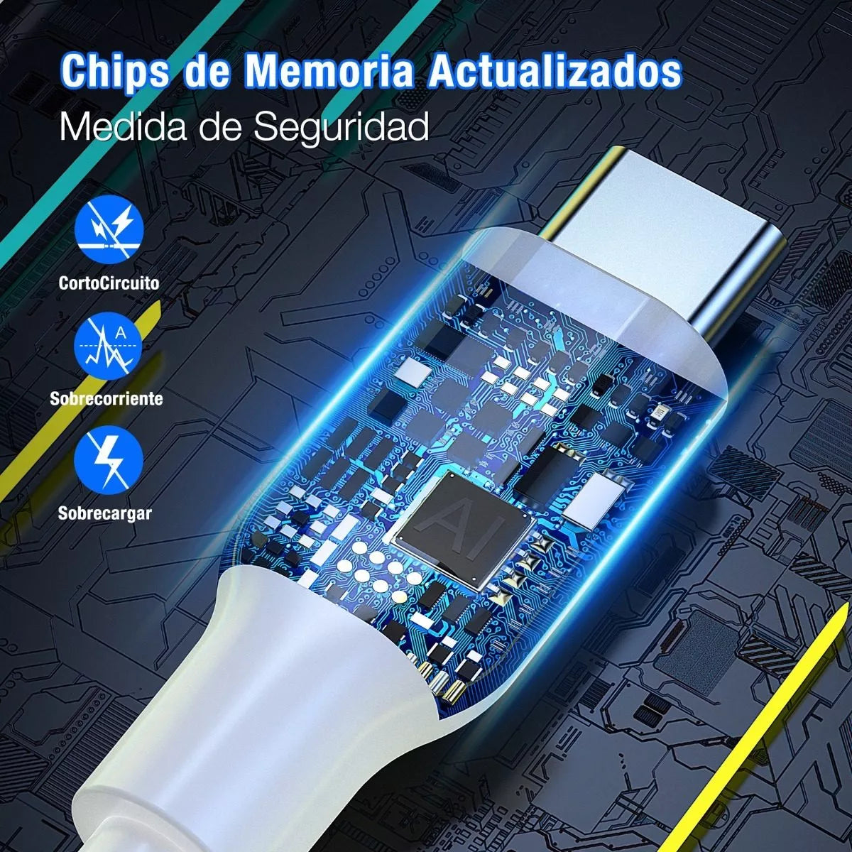Cable Tipo C a Tipo C 3A (1 METRO) - CAB252