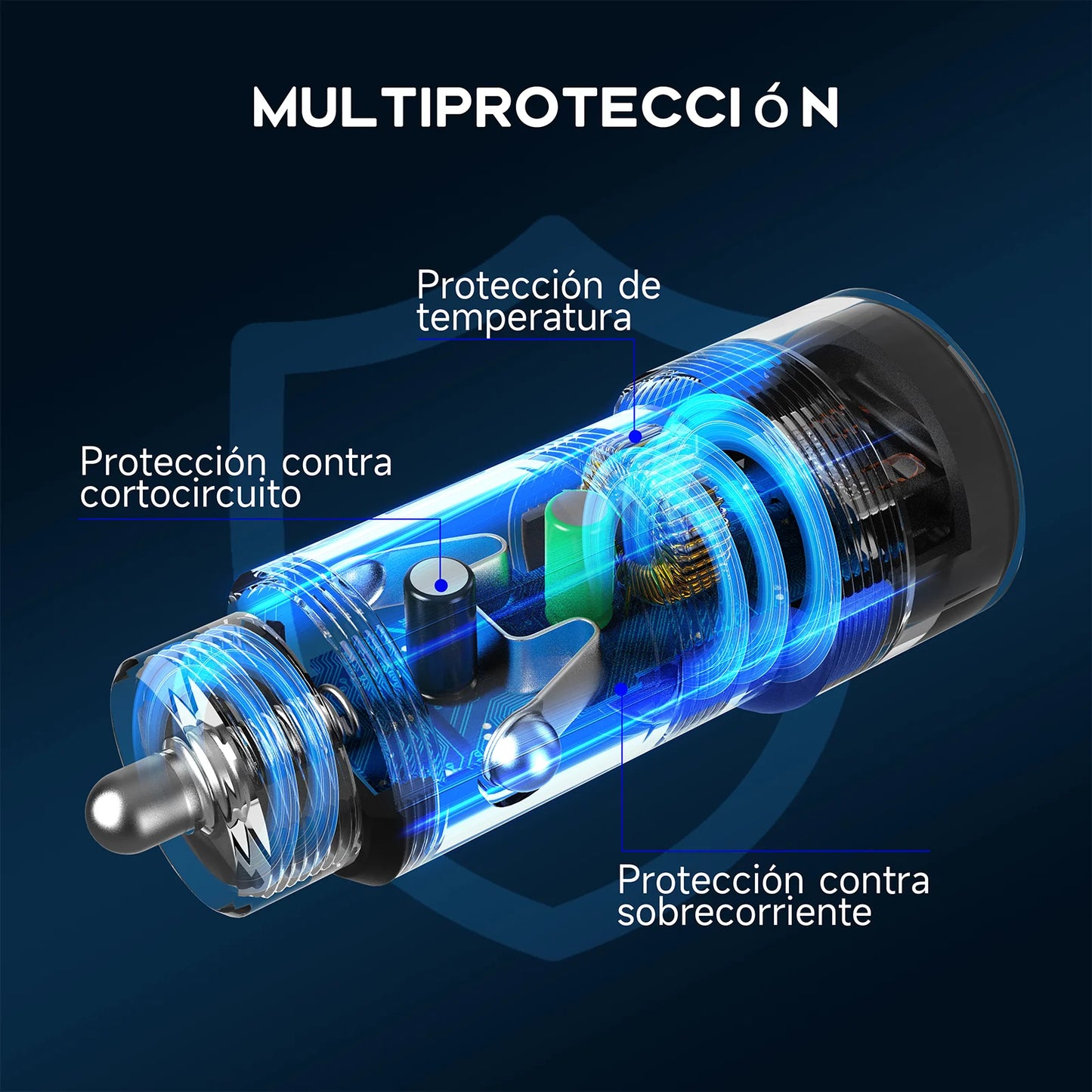 Combo cargador para auto 3A - GAR116