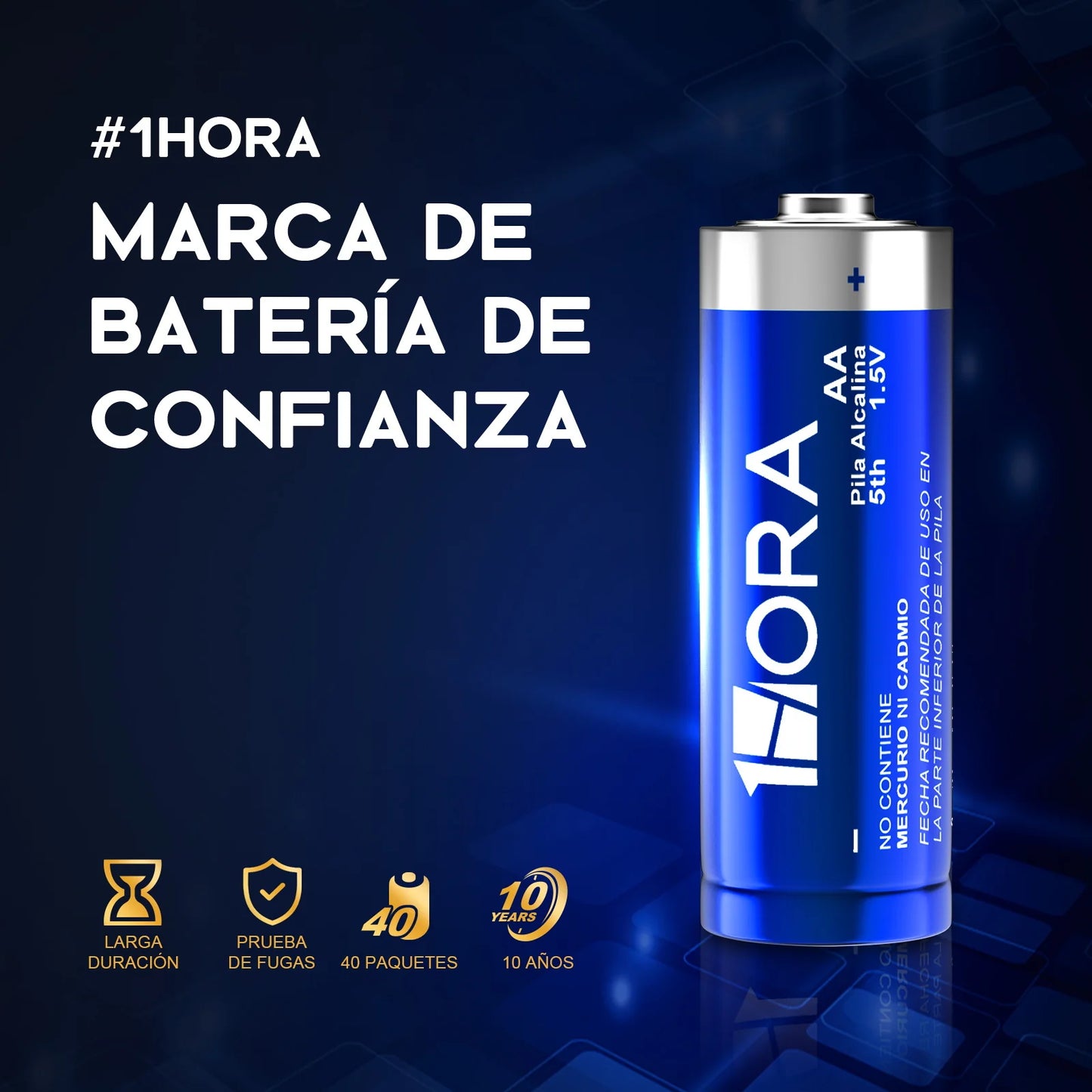 Paquete de 4 pilas alcalinas AA - GAR136
