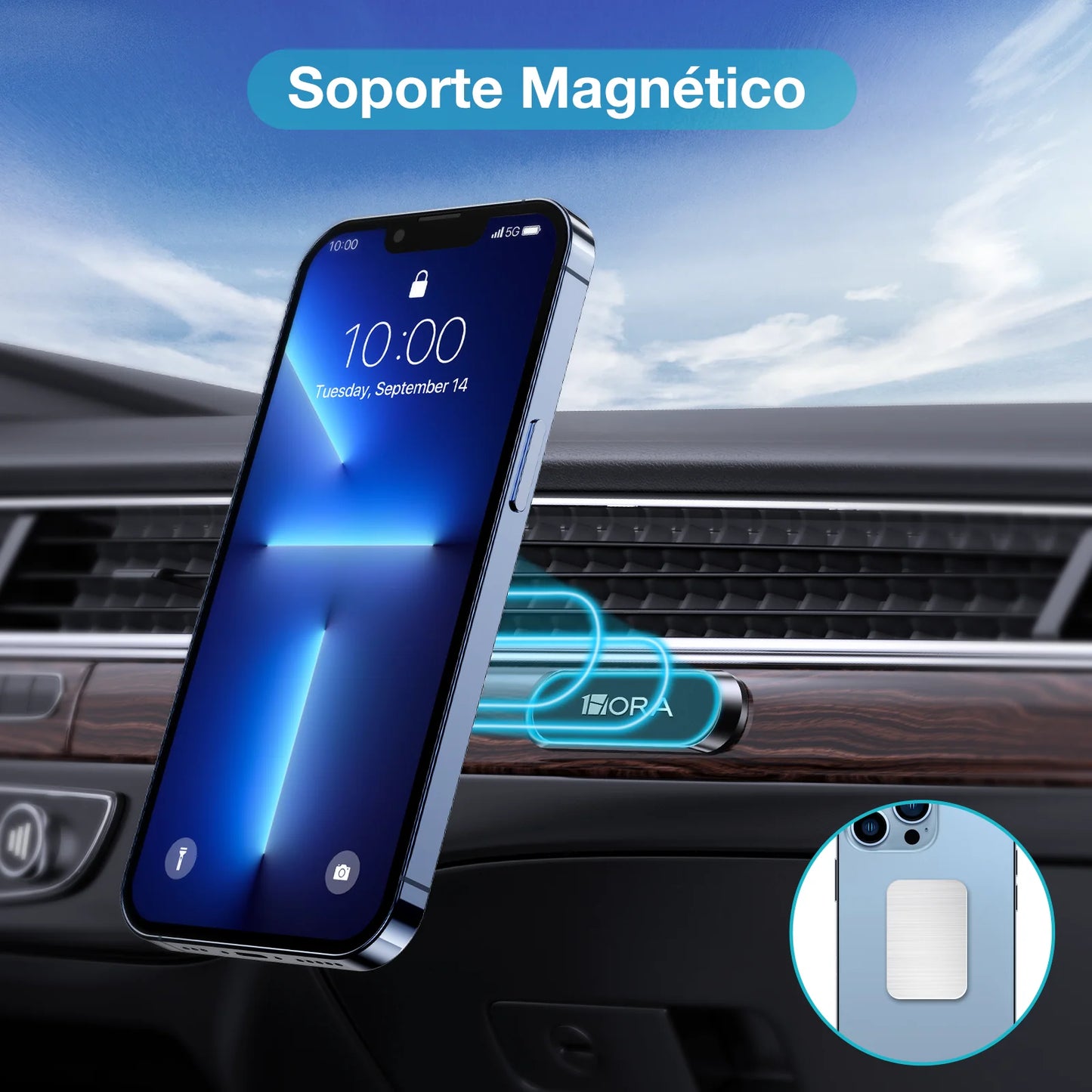 Soporte celular auto magnético - PJ097