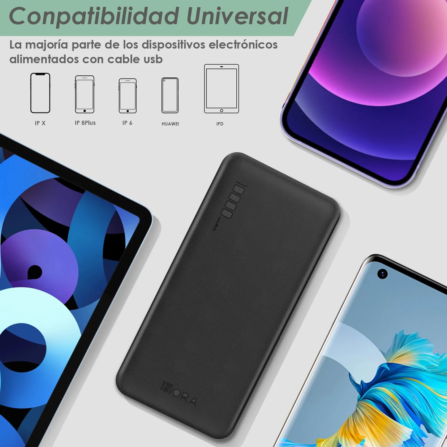 Batería portátil 10000mAh 2.1A - GAR094