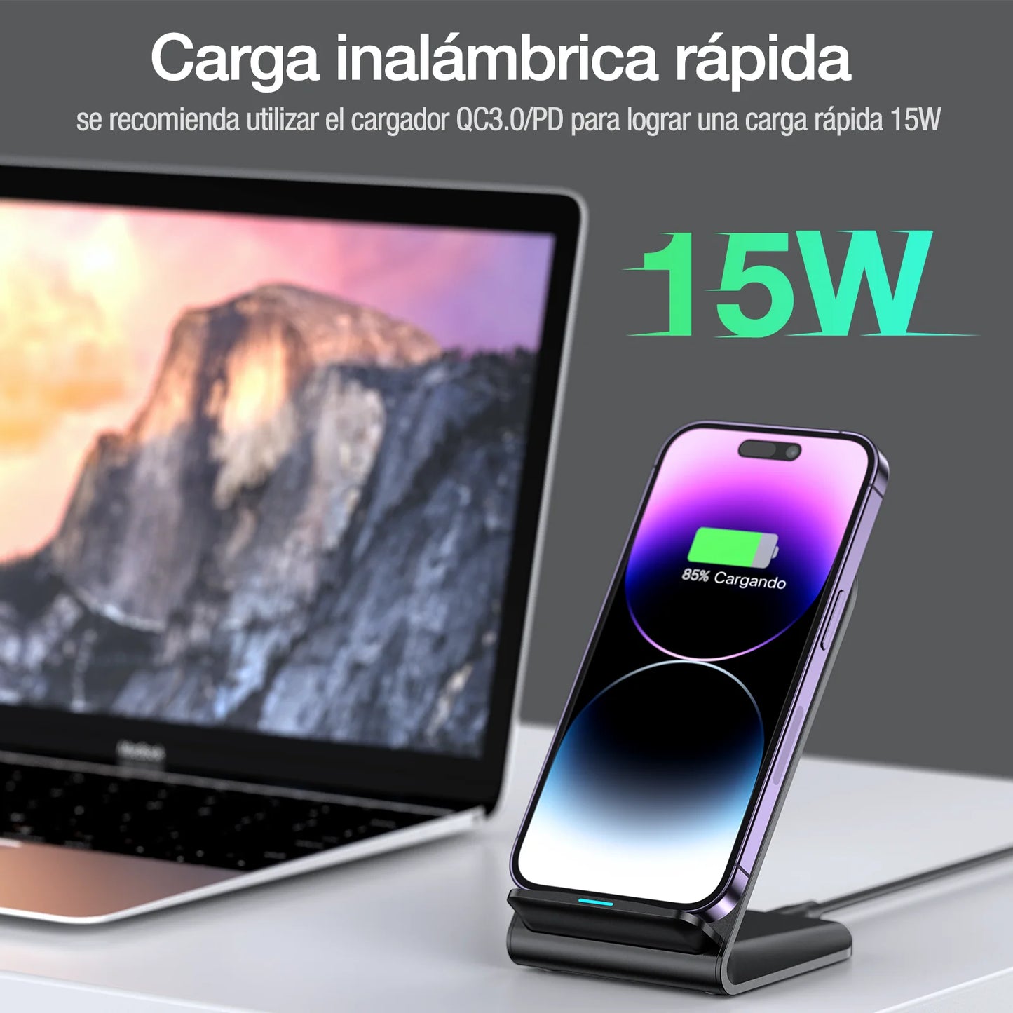 Cargador inalámbrico 15W-GAR157