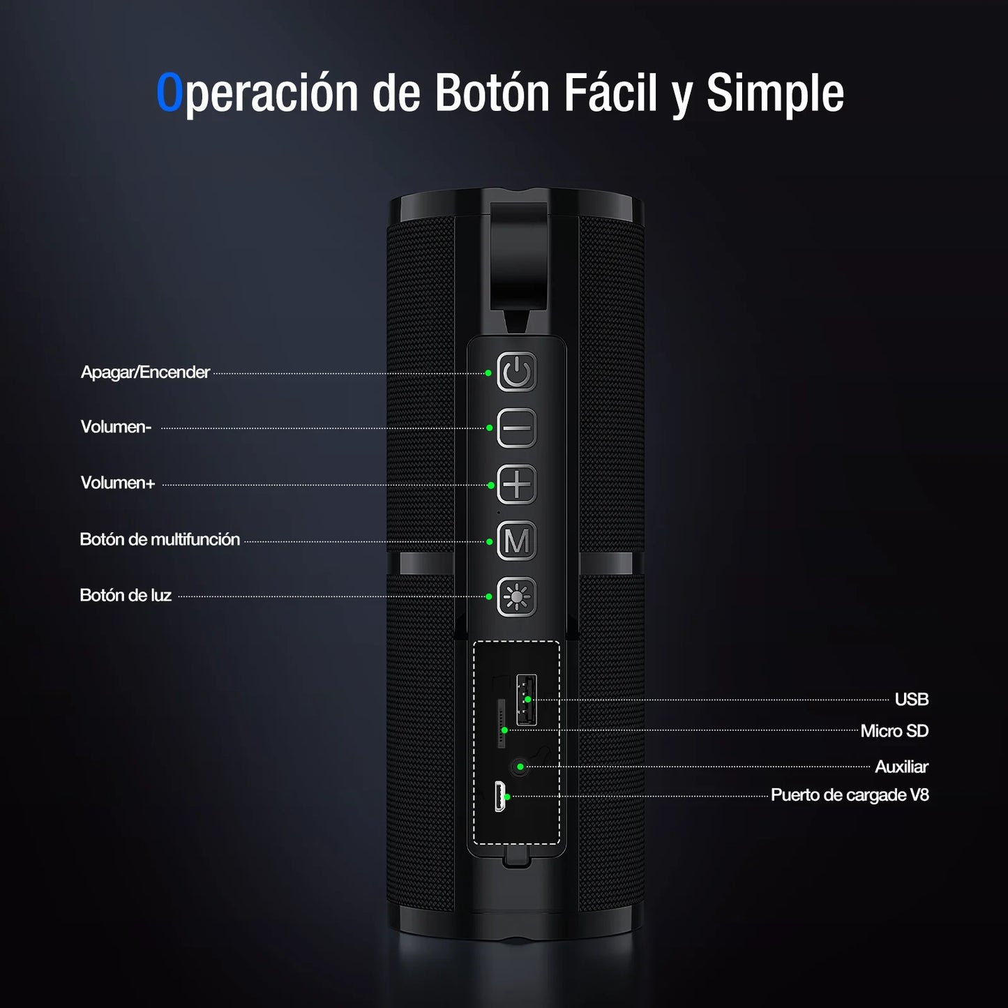 Bocina bluetooth Portátil 5.3-BOC060