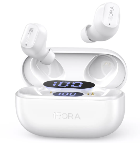1Hora Audifonos Inalámbricos Bluetooth 6.0 con Pantalla LED y Micrófono AUT212
