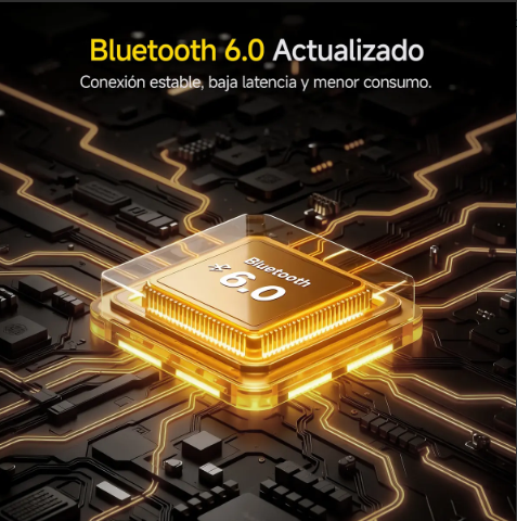 1Hora Audifonos Inalámbricos Bluetooth 6.0 con Pantalla LED y Micrófono AUT212