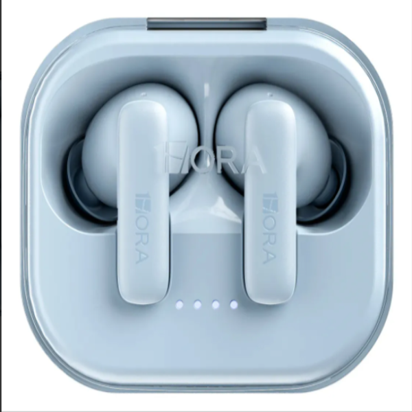 1HORA Audífonos Inalámbricos Bluetooth 6.0, Auriculares In-ear Manos libres, Estuche Transparente AUT213