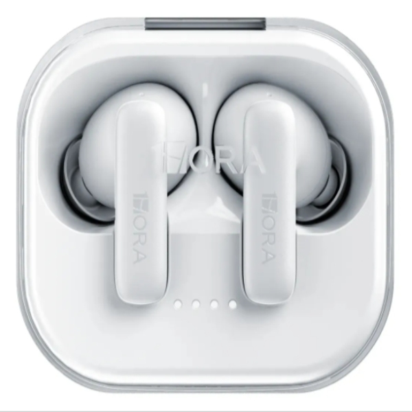 1HORA Audífonos Inalámbricos Bluetooth 6.0, Auriculares In-ear Manos libres, Estuche Transparente AUT213