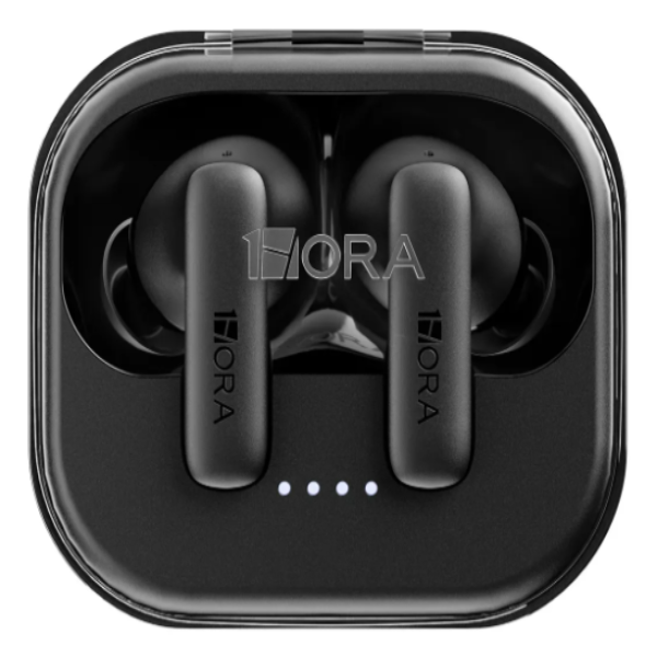 1HORA Audífonos Inalámbricos Bluetooth 6.0, Auriculares In-ear Manos libres, Estuche Transparente AUT213