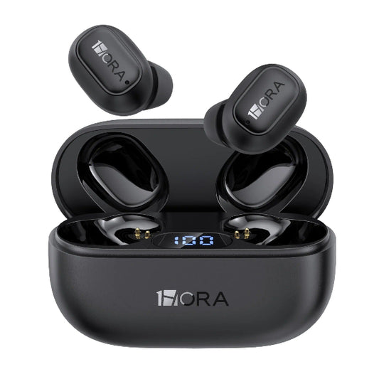 1HORA Bluetooth 6.0 Auriculares In-ear Indicador LED Manos Libres Negro AUT212