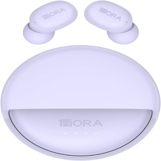 1HORA Audífonos con Estuche Giratorio, Manos libres Bluetooth 5.4, 32h Batería Sonido AUT216