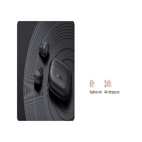 1HORA Bluetooth 6.0 Auriculares In-ear Indicador LED Manos Libres Negro AUT212